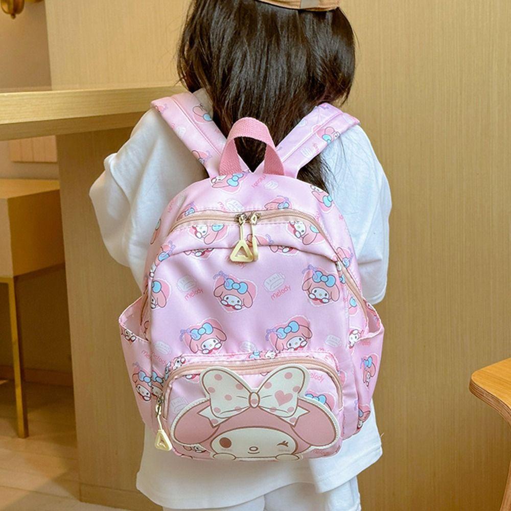 Balo đi học họa tiết mèo Kitty/ cún Kumamoto Pachacco hoạt hình phong cách Hàn Quốc dễ thương dành cho trẻ em