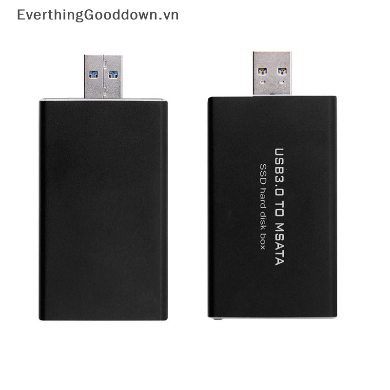 Everthinggooddown msata to ssd solid state usb3.0 case hard disk adapter bên ngoài hdd mobile box vn