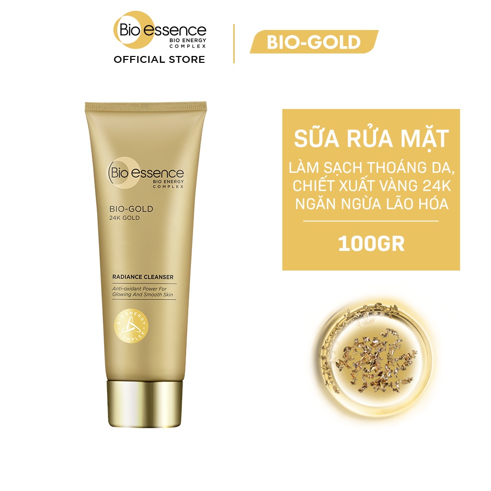 Sữa rửa mặt ngừa lão hóa Bi-Essence BioGold BioEssence Gold Cleanser chiết xuất vàng 24k 100g