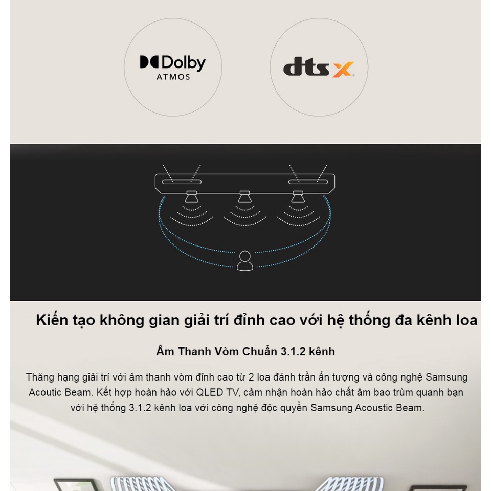 Loa Thanh Samsung Q-series Q630B Công Suất 360w 3.1.2 hàng chính hãng