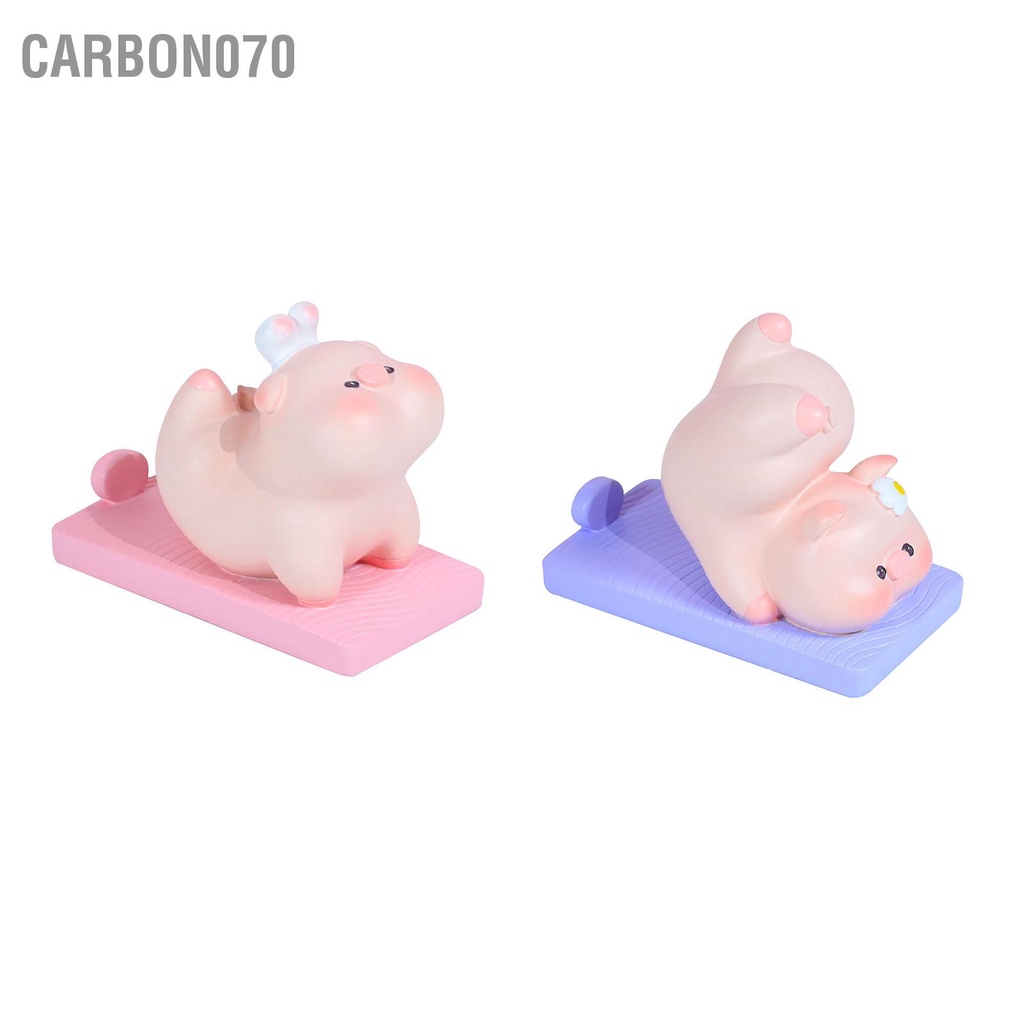 Giá Đỡ Điện Thoại Hình Lợn Tập Yoga Đáng Yêu Nhựa Cho Bàn Làm Việc Tại Nhà