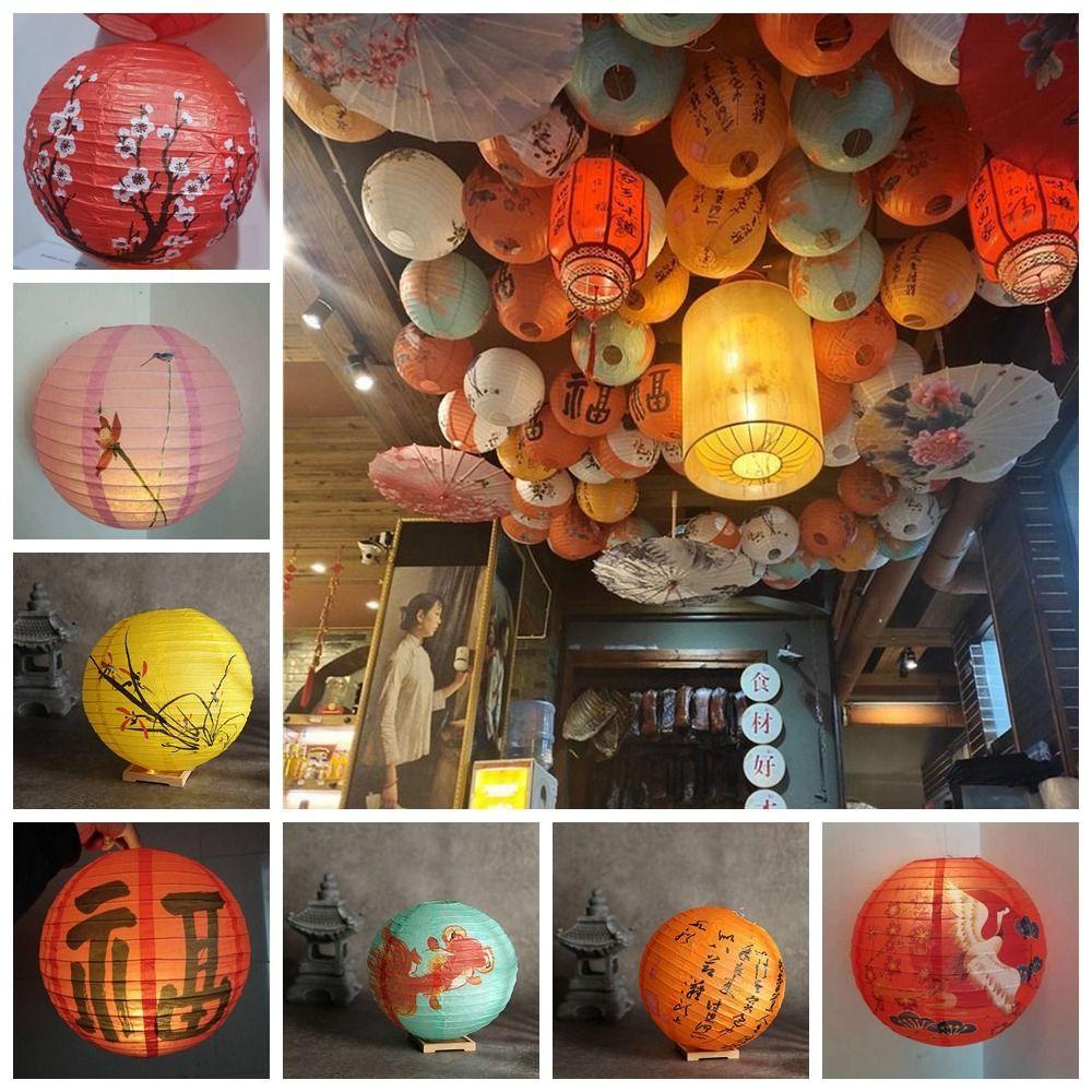 Perry mid-autumn lantern, treo đèn lồng giấy thủ công, giấy bền trẻ em phát sáng ba chiều