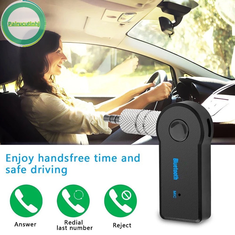 Cặp Thiết Bị Thu Phát bluetooth 5.0 2 Trong 1 jack Cắm 3.5mm Cho Xe Ô Tô vn