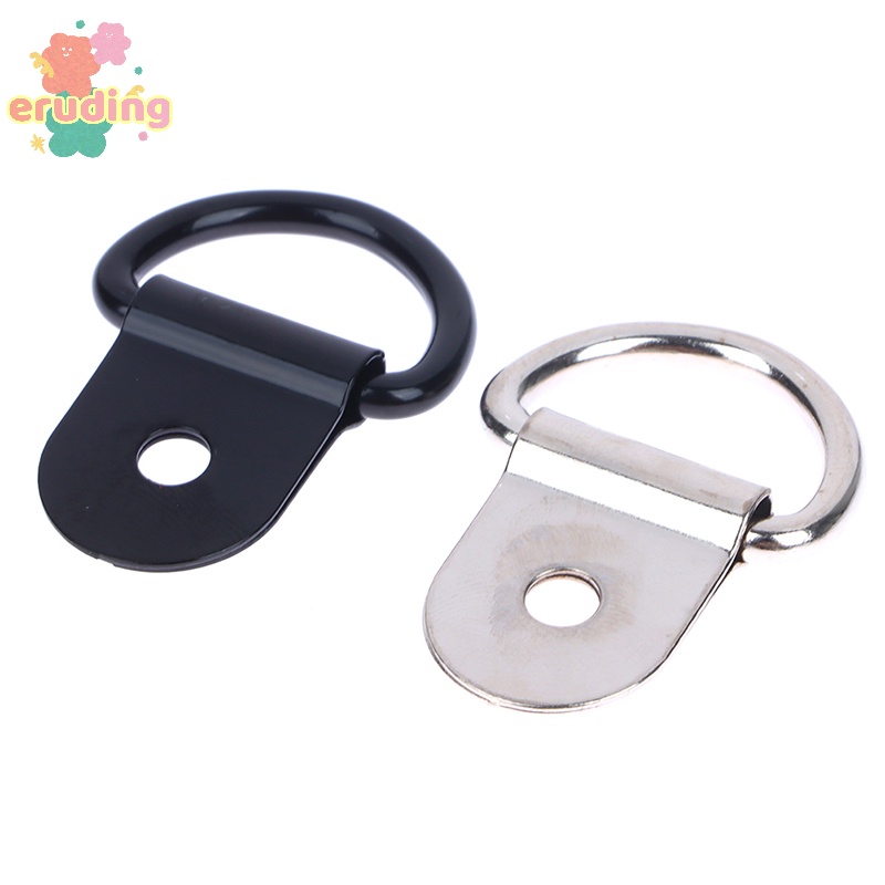 10 cái thép không gỉ d hình dạng kéo móc buộc xuống neo vòng sắt hàng hóa