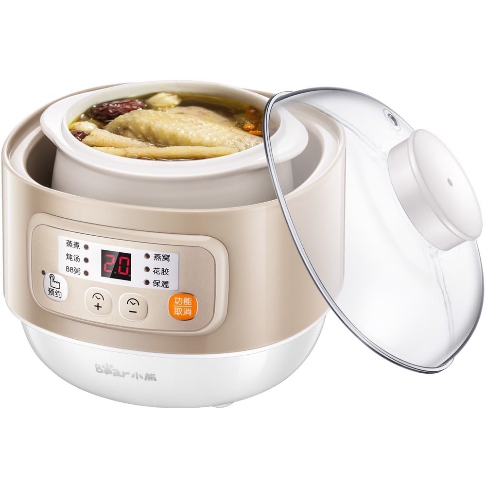 Nồi nấu chậm Bear 0.8L DDZ-A08D1. Sản phẩm chính hãng