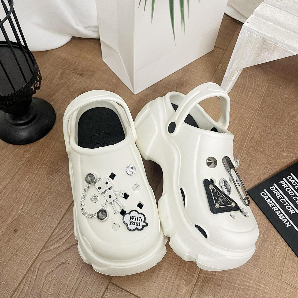 HHH  Dép CROSS 5CM dép Sandal nữ Mùa hè Đế Dày thoải mái Xinh Xắn    Thanh lịch Beautiful Comfortable Korean Style B98G14L 37Z230910