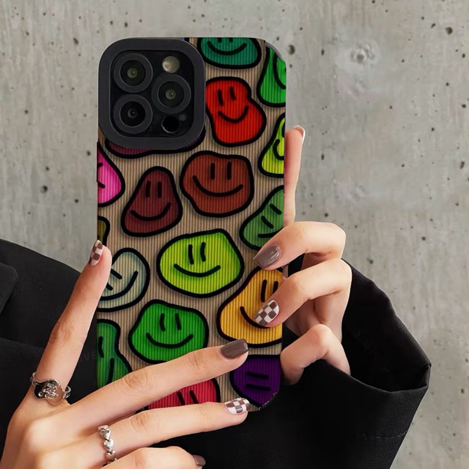 Rainbow luxury pu leather case cho iphone 11 12 13 14 pro max 11pro 12pro 13pro 7 8 plus x xr xs max se 2022 Ốp điện thoại silicon bảo vệ máy ảnh Ốp điện thoại mềm chống sốc