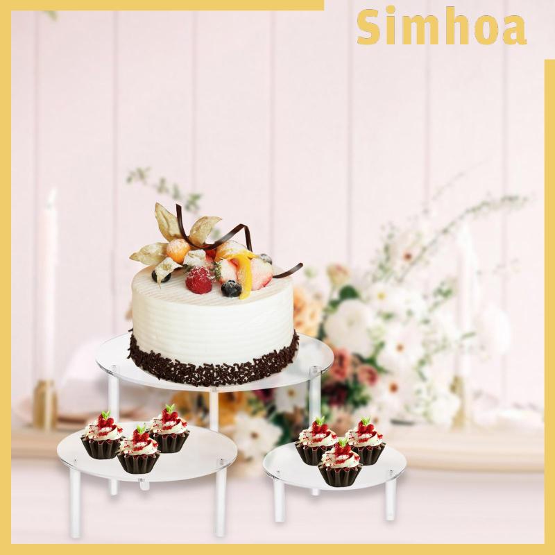 3x đế bánh tiệc weding trang trí nhà kẹo có thể xếp chồng lên nhau bánh mì ngày lễ cupcake trưng bày cupcake chủ sở hữu món tráng miệng
