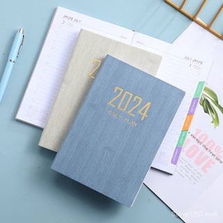 2024 a5 notebook 365 days portable pocket notepad daily weekly agenda planner văn phòng phẩm đồ dùng học tập văn phòng snfk