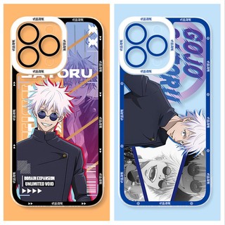 Thời trang clear anime cartoon jujutsu kaisen gojo satoru geto suguru phone case tương thích cho iphone 11 pro max x xs xr xsmax 8 7 6 6s plus vỏ angel eyes tpu