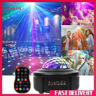Đèn LED chiếu Imixcity 8W Rgb sân khấu xoay hồng ngoại điều khiển từ xa KTV tiệc tùng show