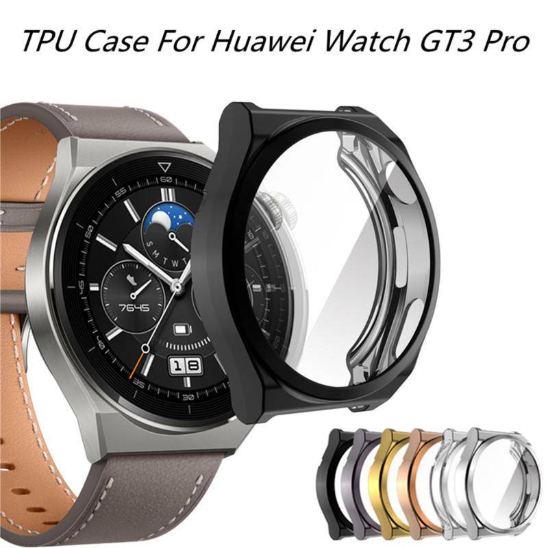 Ốp lưng tpu cho huawei gt3 pro gt2 gt runner 46mm 42mm 43mm vỏ bảo vệ mềm ốp lưng bảo vệ toàn màn hình cho huawei watch3 pro 48mm 46mm