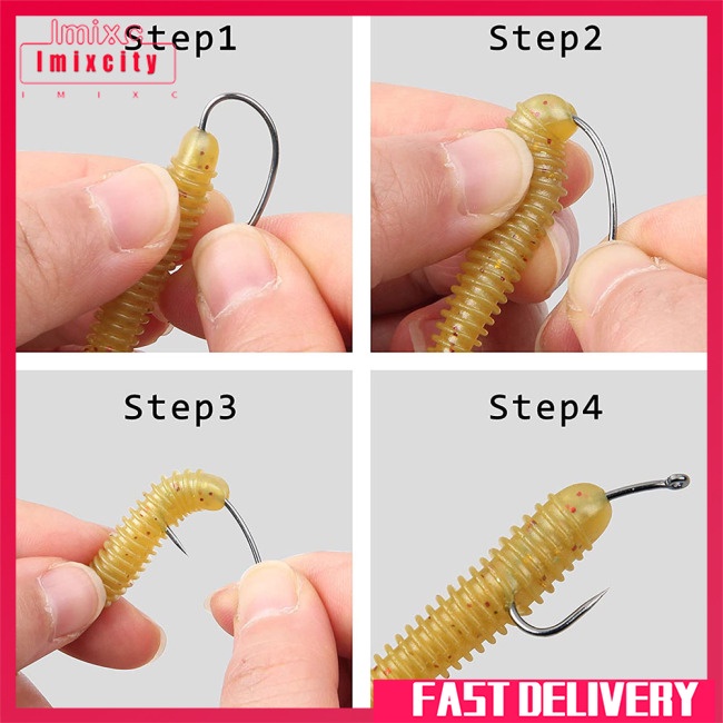 Móc câu imixcity gói cá chép có gai bằng thép không gỉ carbon cao với hộp bán lẻ nguyên bản móc câu cá