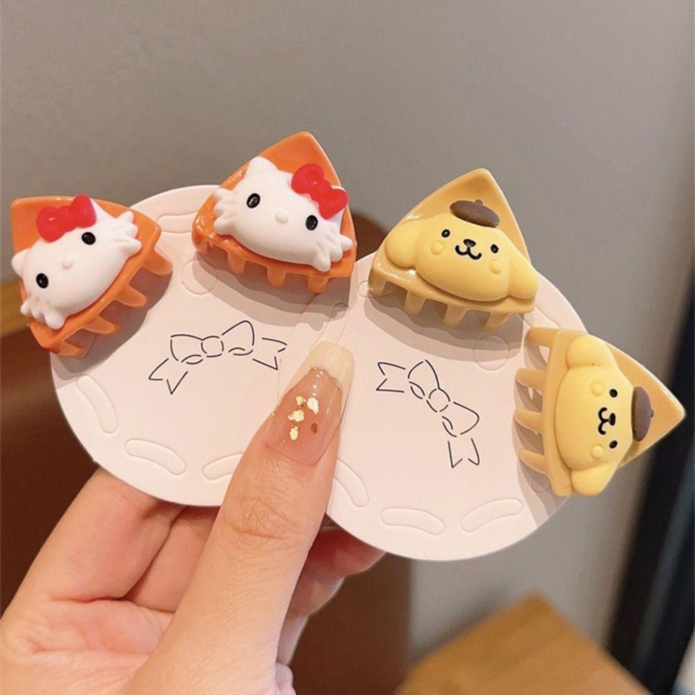Cabeza cinnamorol mini hair claw, kuromi kawaii my melody bb clip, mini hairpin cartoon duckbill clip trẻ em