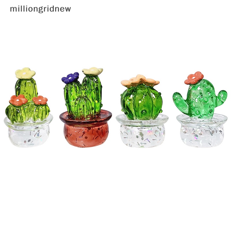 Bức Tượng Cây Xương Rồng Mini Dễ Thương Để Bàn Trang Trí Nội Thất mgn