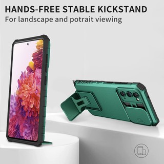 Ốp ĐiệN ThoạI For Samsung Galaxy S20 FE Case Samsung S21 Ultra Ốp Lưng Samsung S23 Plus Casing Samsung A50 Case Samsung A50S Case Samsung A30S Case Samsung M10S Case Cool Shockproof Slide Lens Protection Armor Stand Phone Cover Cassing Cases Cases JF