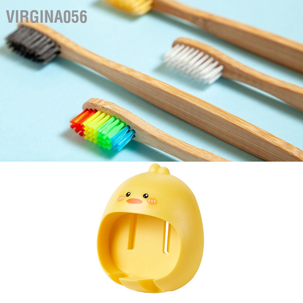 Có thể bán buôn Giá đỡ bàn chải đánh răng hoạt hình động vật dễ thương gắn tường phòng tắm không đục lỗ virgina056 Hàng giao ngay