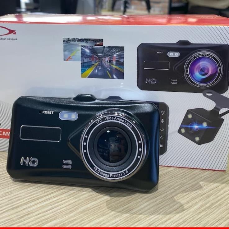 Camera hành trình xe hơi K5 màn hình cảm ứng 2 cam trước và sau full HD xem đêm rõ nét