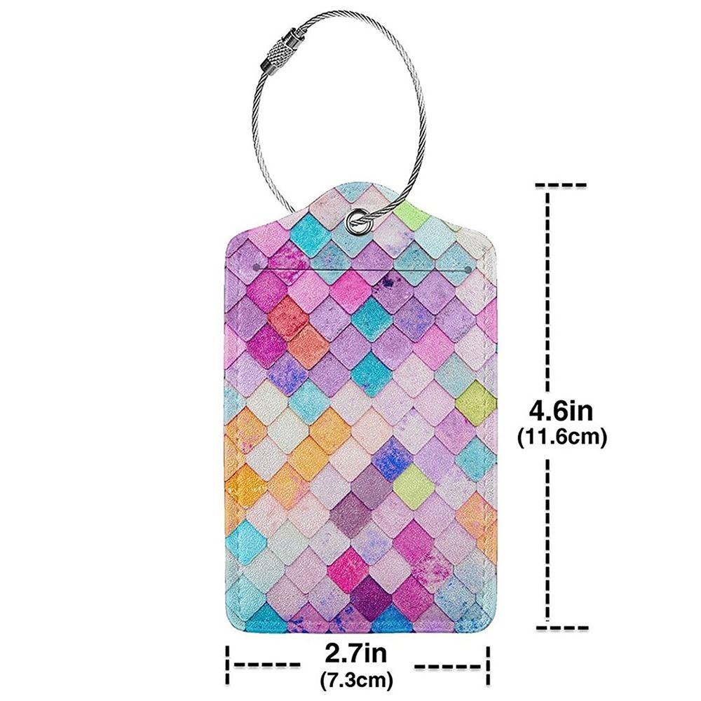 Thẻ Ghi Thông Tin Hành Lý Bằng pu Sáng Tạo Có Thể Tái Sử Dụng Cho Nam Và Nữ