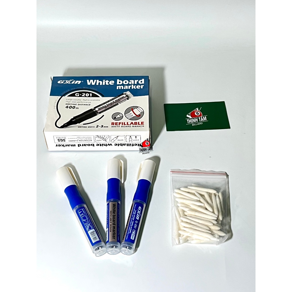 Set 10 Ngòi Bút Lông Nhấn Ghi Bảng Bida - Chuyên Dụng Ghi Điểm Bida