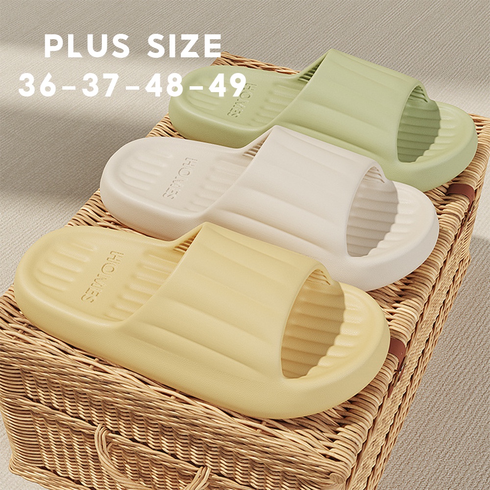 Plus size 36-49 eva anti-odor slippers for men and women - indoor outdoor non-slip soft sole shower sandals