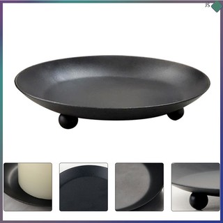 Trụ nến giá đỡ nến bằng sắt khay đế nến tinh tế đế nến để bàn khay nến junshao