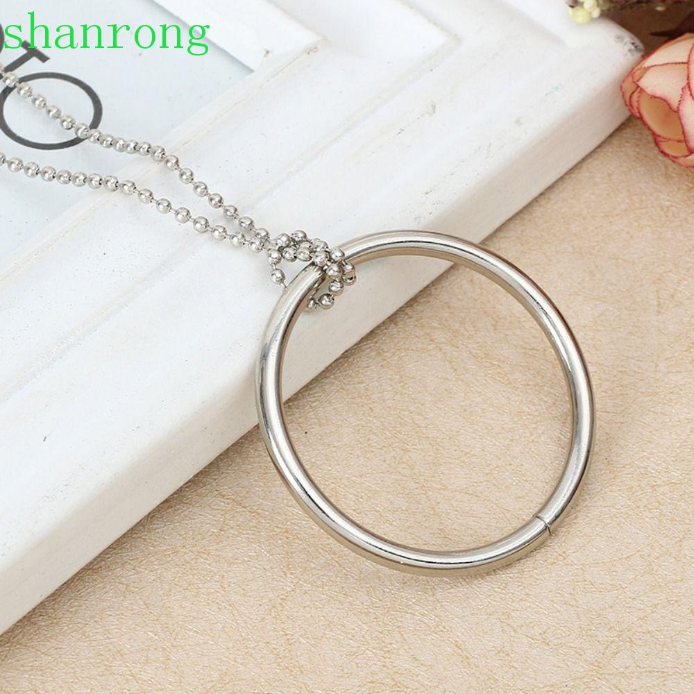 Vòng và dây chuyền ma thuật bằng thép shanrong, nút thắt cận cảnh vòng chống ảo ảnh của ngày mai, vòng nút kim loại magic knot / bạc dễ dàng trên dây chuyền trò chơi show play