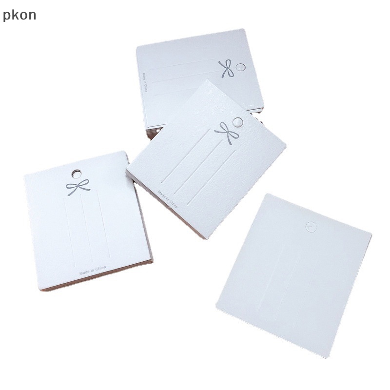 50 cái thẻ kẹp tóc màu trắng thẻ đính cung hiển thị thẻ bìa cứng giấy gói VN