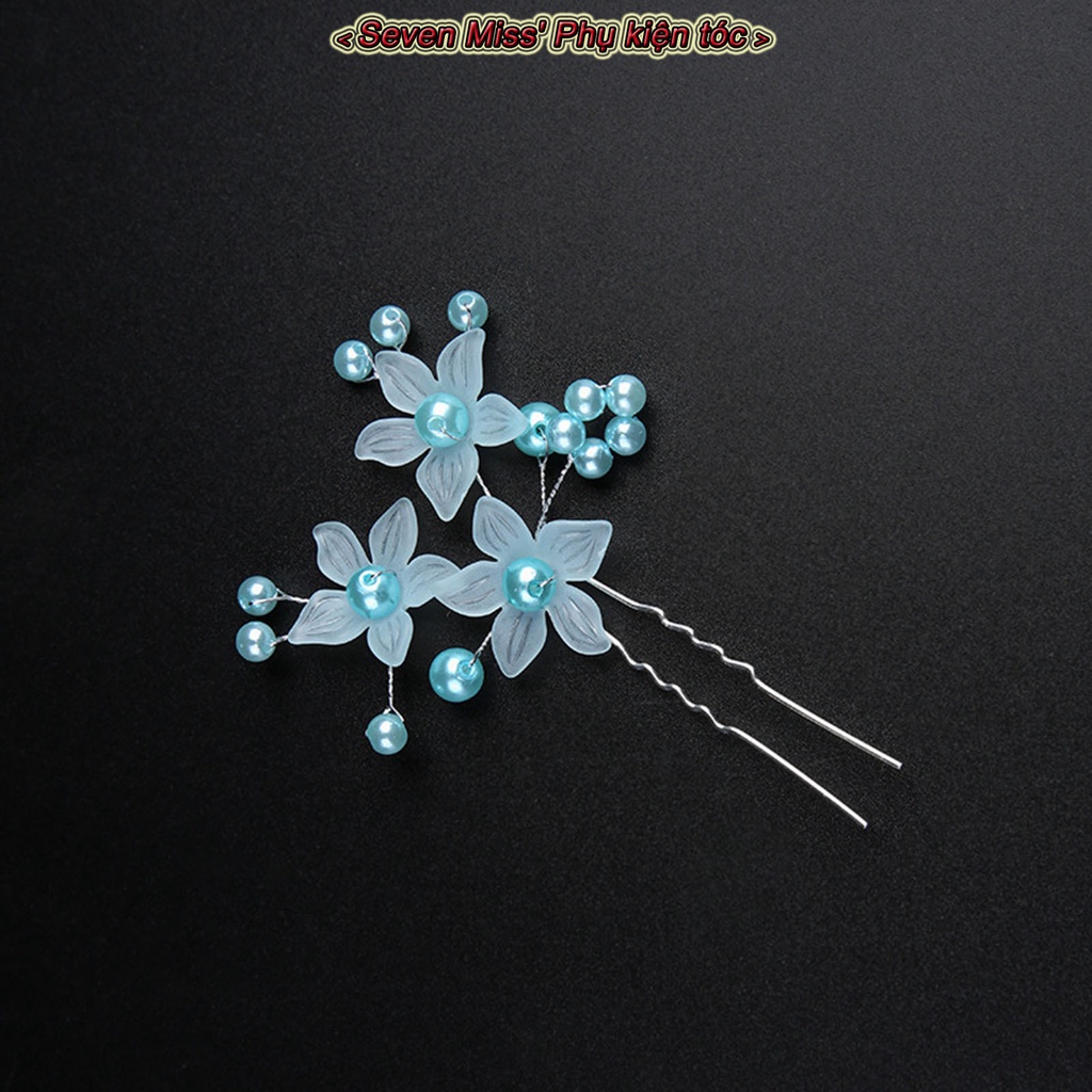 Phụ nữ u hình hoa kẹp tóc chắc chắn mũ cài tóc updos mũ cài tóc