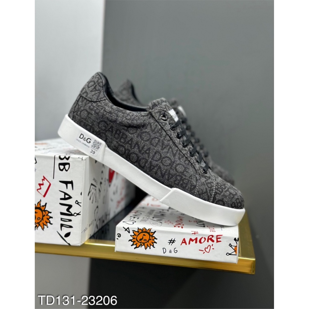 Giày D.G Nam Buộc Dây Phối Logo Chữ Siêu Đẹp - Giày D.G Nam Đúc Họa Tiết Đế Siêu Hot