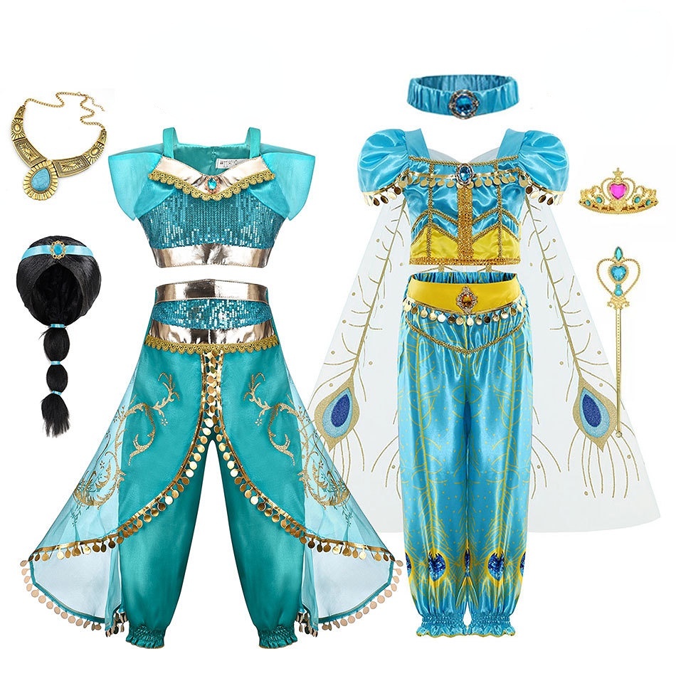 Bộ Đầm Hóa Trang Công Chúa Jasmine Trong Phim Aladdin Và Cây Đèn Thần