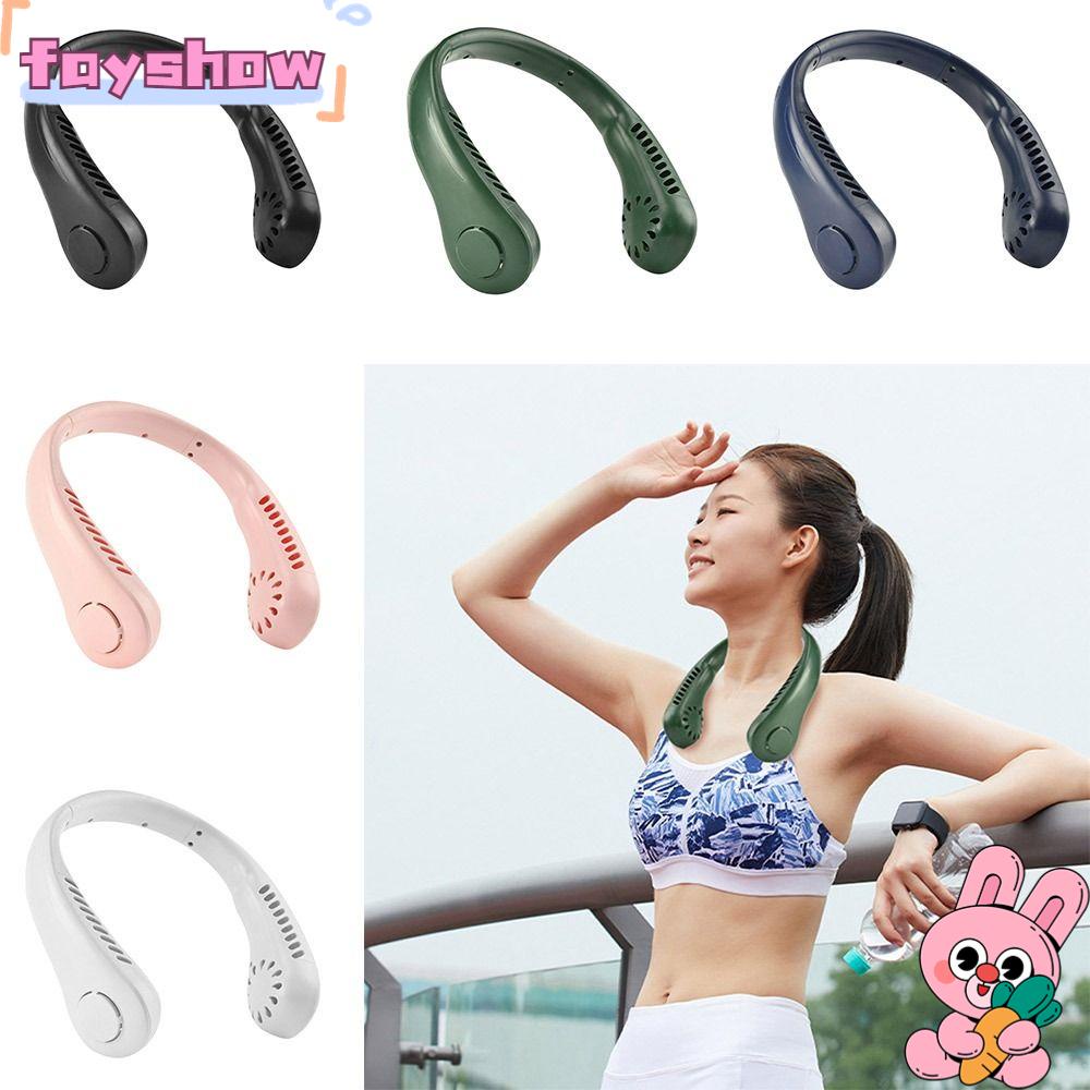 Quạt Làm Mát Đeo Cổ Sạc Cổng USB Dùng Khi Chơi Thể Thao Ngoài Trời