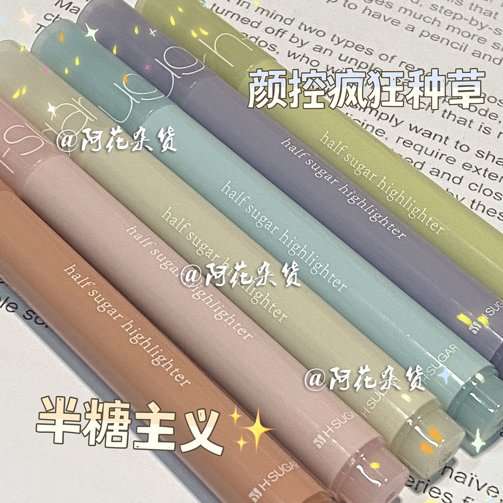 Bút Đánh Dấu Ghi Chú Màu Sắc Tươi Sáng Kích Thước Lớn Tiện Dụng Cho Học Sinh