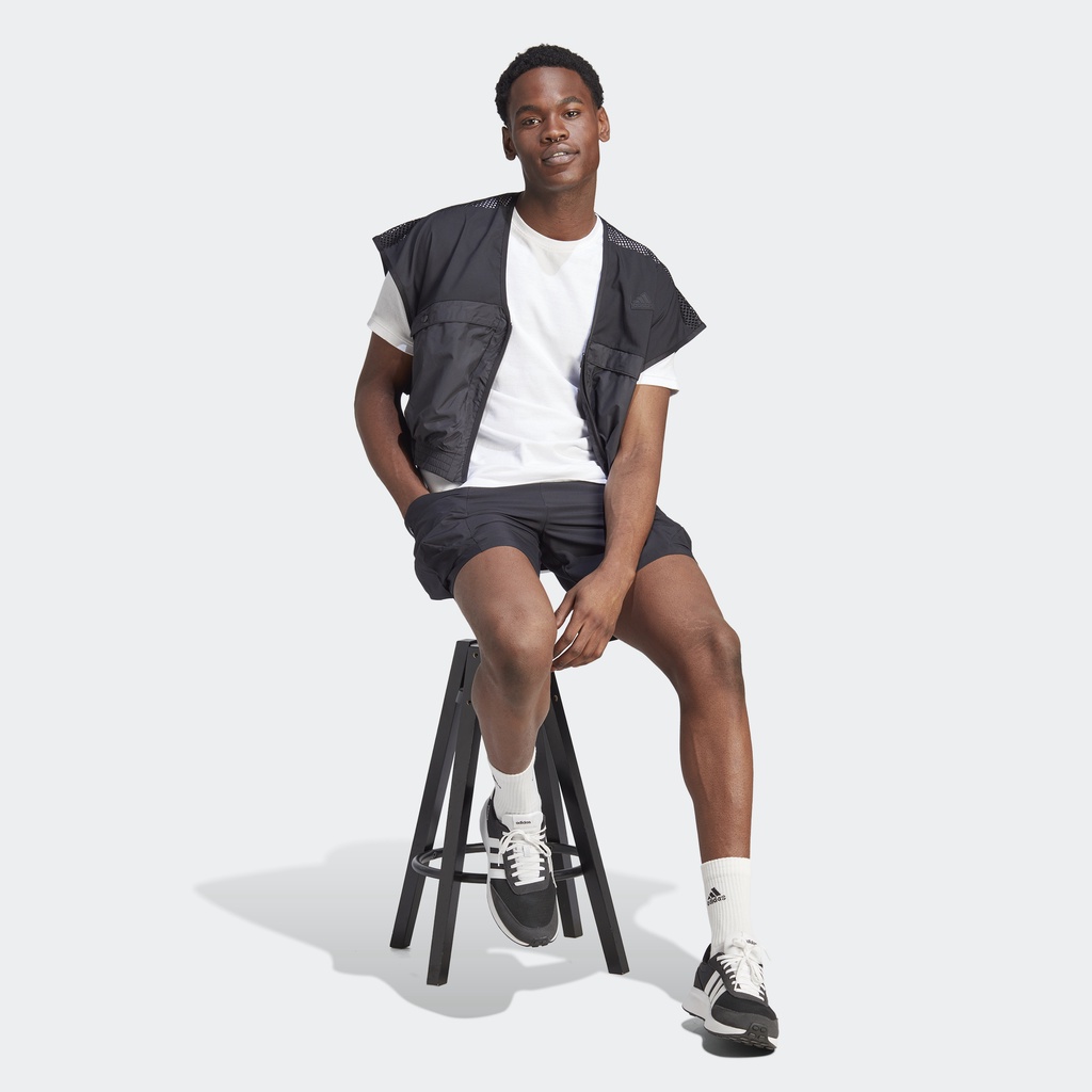 Adidas Phong cách sống Áo Gile Premium City Escape Nam Đen IC6735