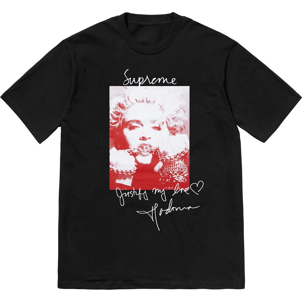 Áo Thun Tay Ngắn Cổ Tròn In Chữ Supreme Màu Trắng / Đen Phong Cách Hip hop