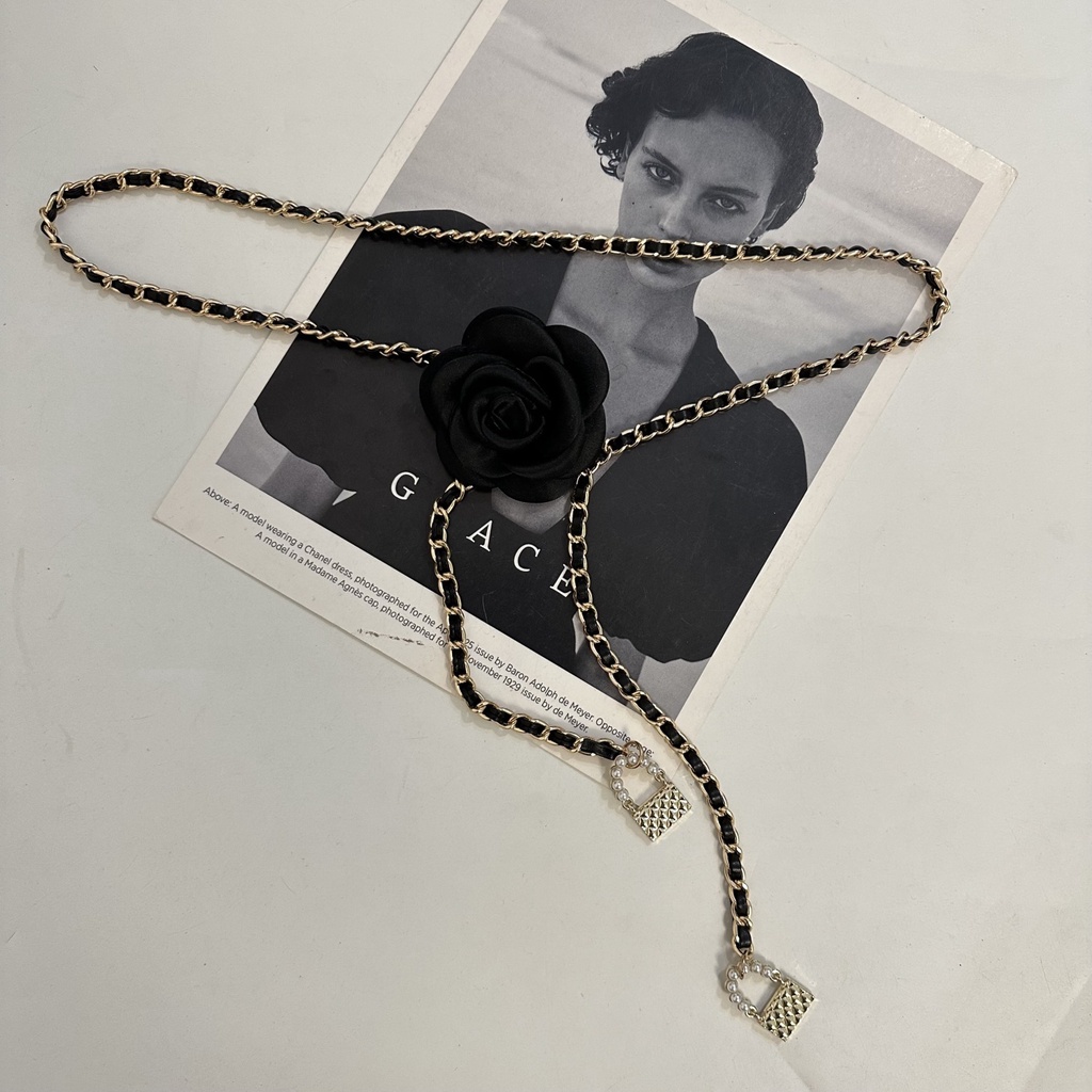 Thắt Lưng Chuỗi Xích Hình Hoa Thời Trang Cho Nữ