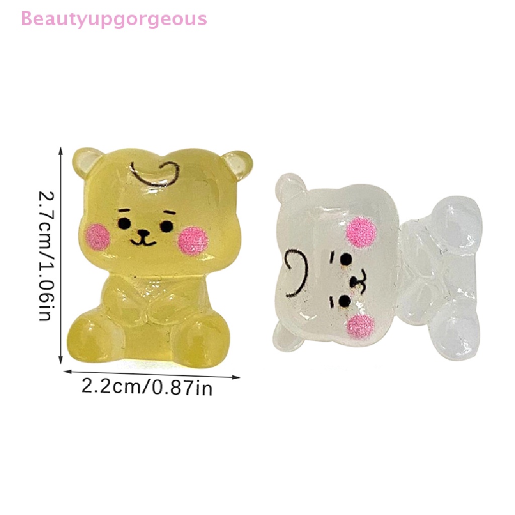 Set 2 Chú Lạc Đà Dạ Quang Hoạt Hình Trang Trí Tiểu Cảnh / Nhà Búp Bê