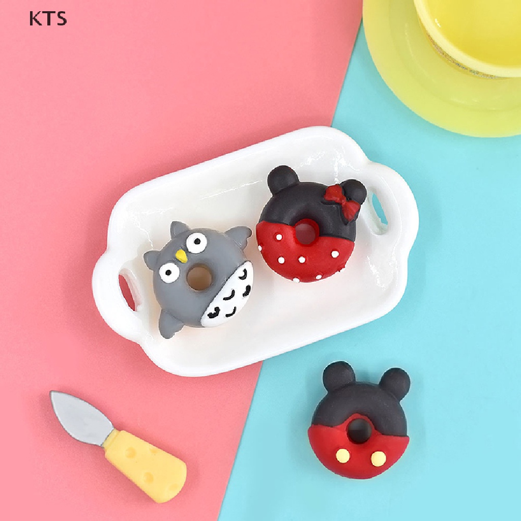 Set 5 Mô Hình Bánh Donut Dễ Thương Dùng Để Trang Trí Nhà Búp Bê