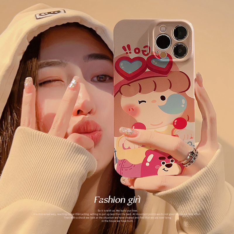 Ốp Điện Thoại Cứng Chống Trượt Hình Cô Gái Cho IPhone 7 8 Plus 7 + 8 + XR XS Max 11 12 13 14 Pro Max 14Plus SE 2020