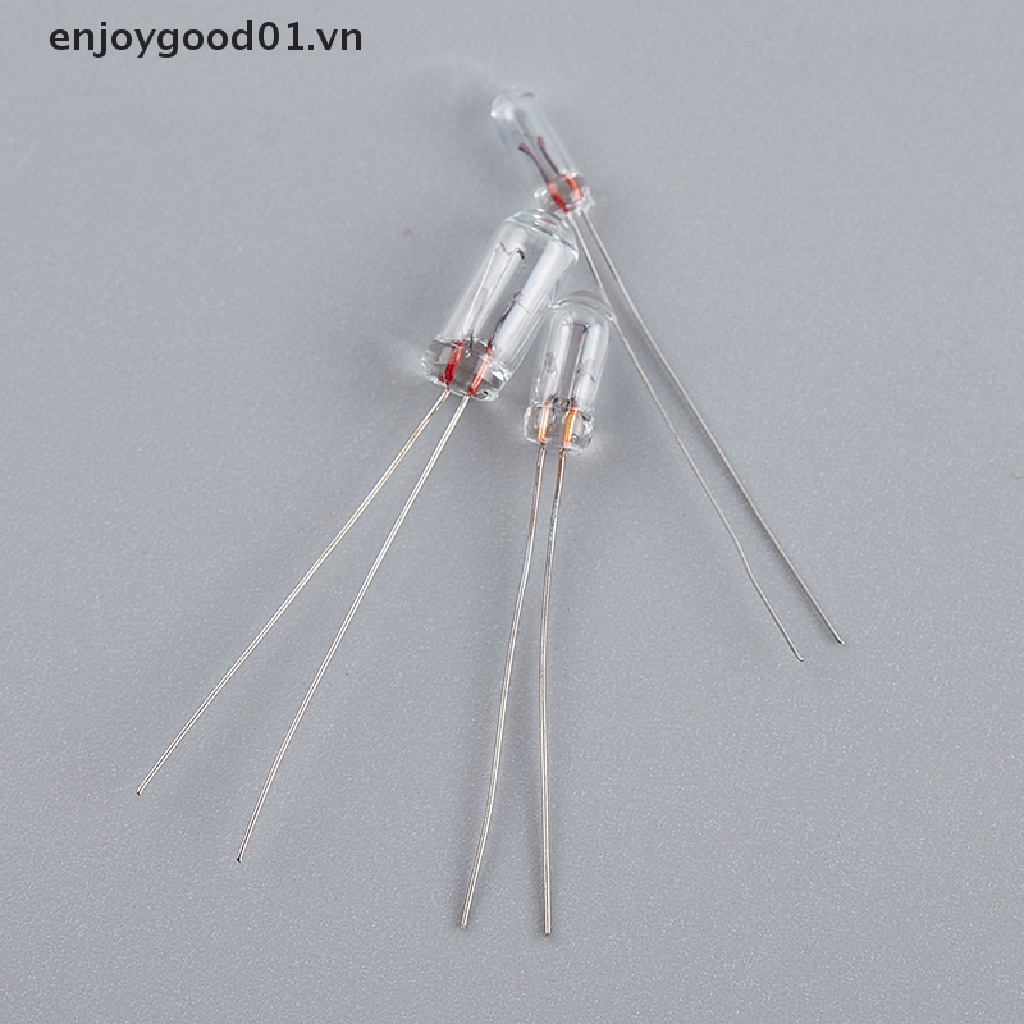 10 Bóng Đèn Sợi Đốt Mini 3 / 4 / 5mm 3 / 6 / 12 / 24V Trang Trí Nhà Cửa