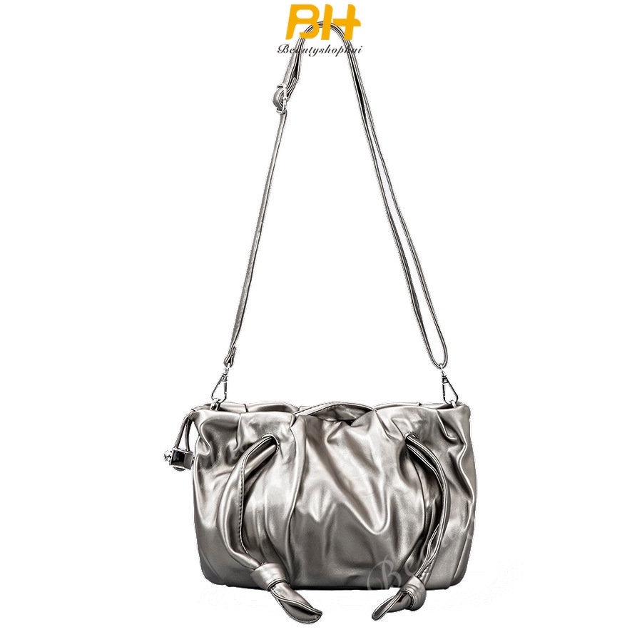 Túi Đeo Vai Xiaolongbao Kết Cấu Kim Loại Đơn Giản Hàng Mới Dành Cho Bạn Nữ