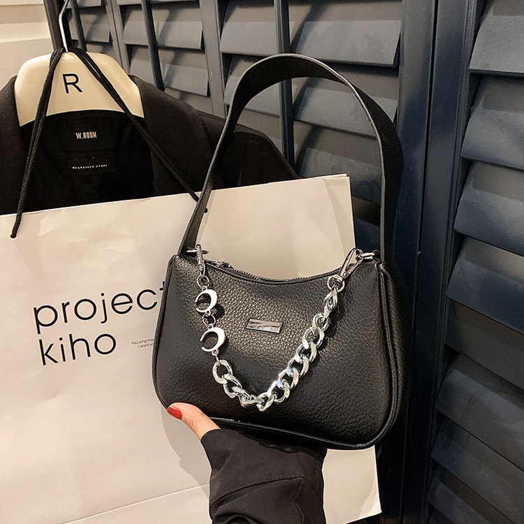 Túi Xách Đeo Vai Phối Dây Xích Thời Trang Pháp Cao Cấp Cho Nữ