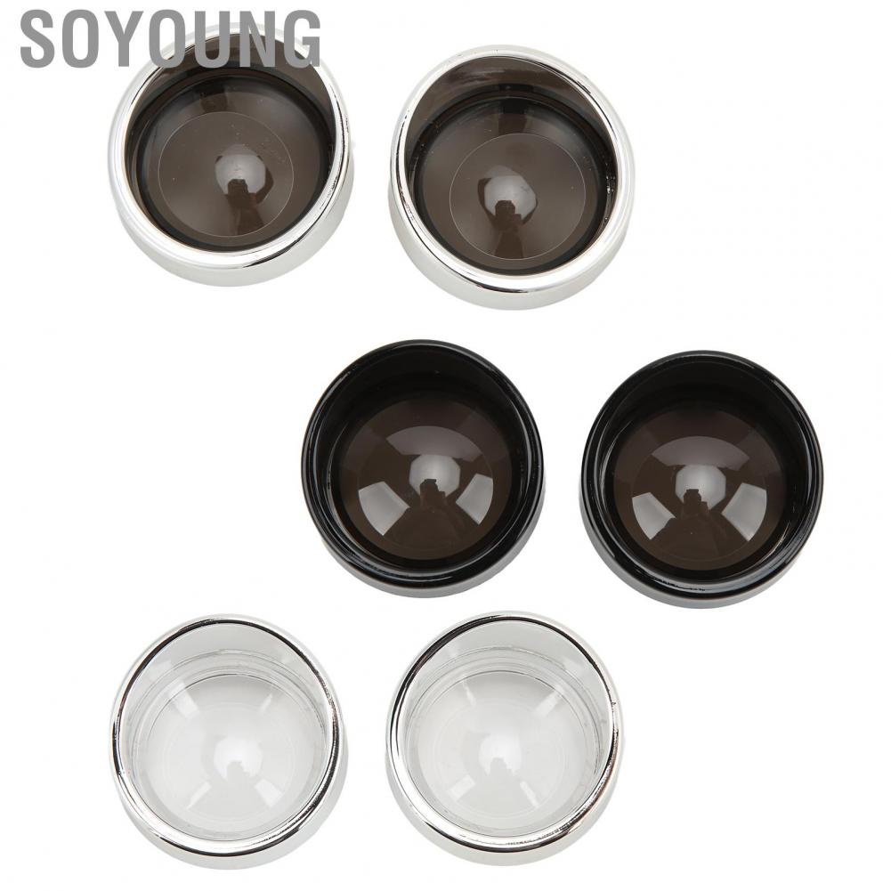 Soyoung Turn Signal Lens Bezel  Dustproof Trim Front Rear Visor 2PCS Waterproof for Motorcycle
