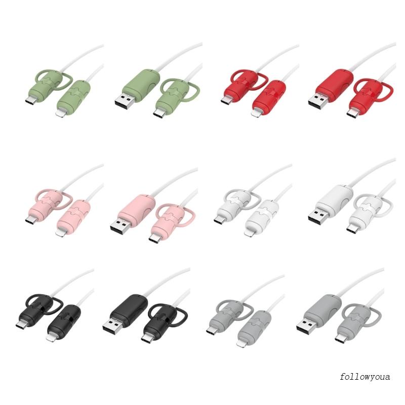 Phụ Kiện Bảo Vệ Dây Cáp Sạc USB Hình Hoạt Hình Đáng Yêu