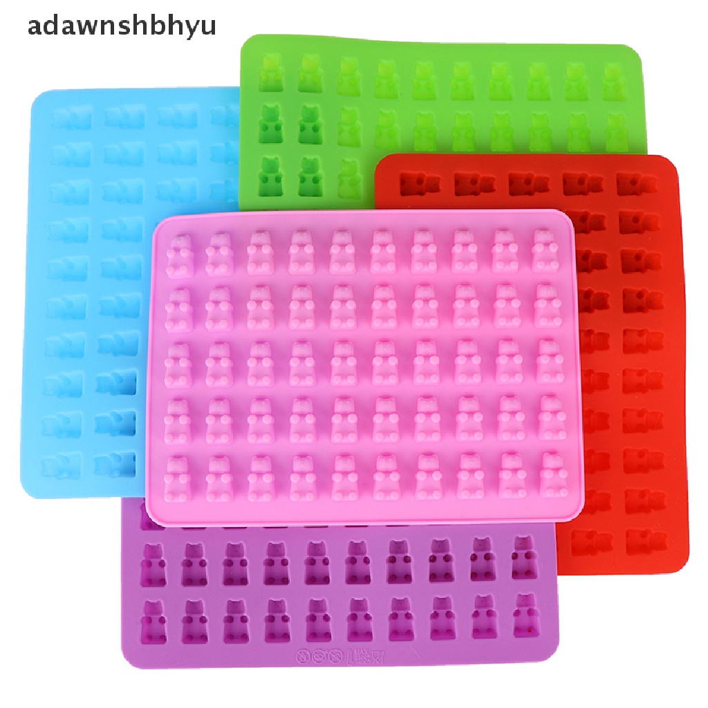 Khuôn Silicone Làm Đá / Sô Cô La / Kẹo Hình Gấu Gummy 53 Ngăn Tiện Lợi Vn VN VN