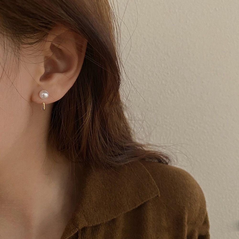 Đôi Khuyên Tai HìNh GiọT NướC ĐíNh Kim Cương Giả ThờI Trang Cho Nữ