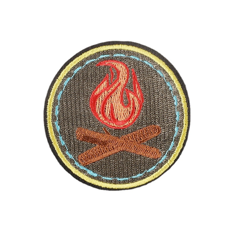 Miếng Vá Ủi Quần Áo Hình Tròn Thêu Họa Tiết Động Vật Hoạt Hình Dễ Thương DIY