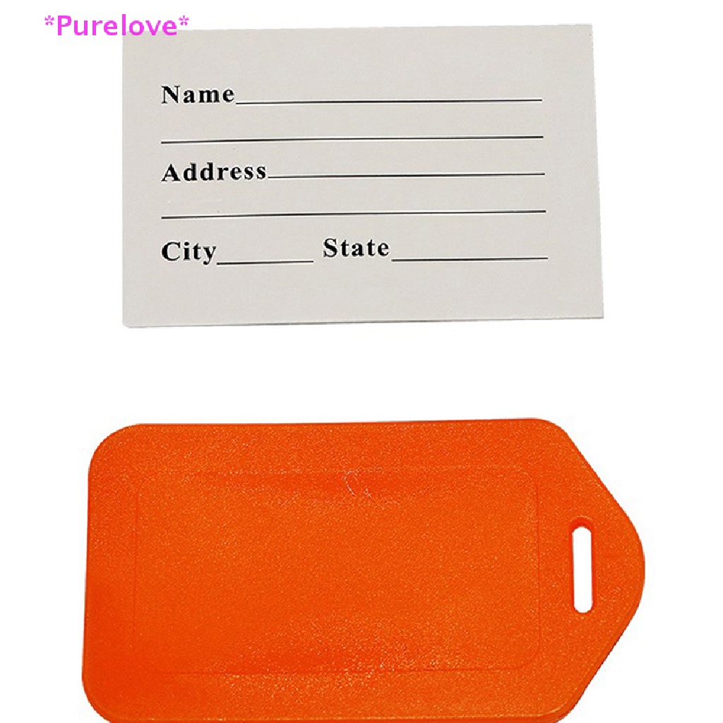 Thẻ Tên Gắn Hành Lý Bằng Nhựa Thiết Kế Dễ Thương Cho Nam Và Nữ Mới