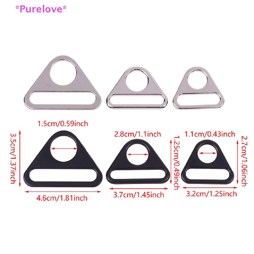 Purelove &gt; Dây Đeo Túi Xách Hình Tam Giác Dày Dặn Bằng Kim Loại Bền Có Khóa Vòng Chữ O Dee