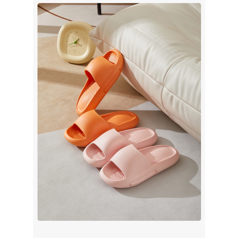 ISAHINI dép nữ dép bánh mì dép nữ dép đi trong nhà đế mềm chống trượt 14Z23033105